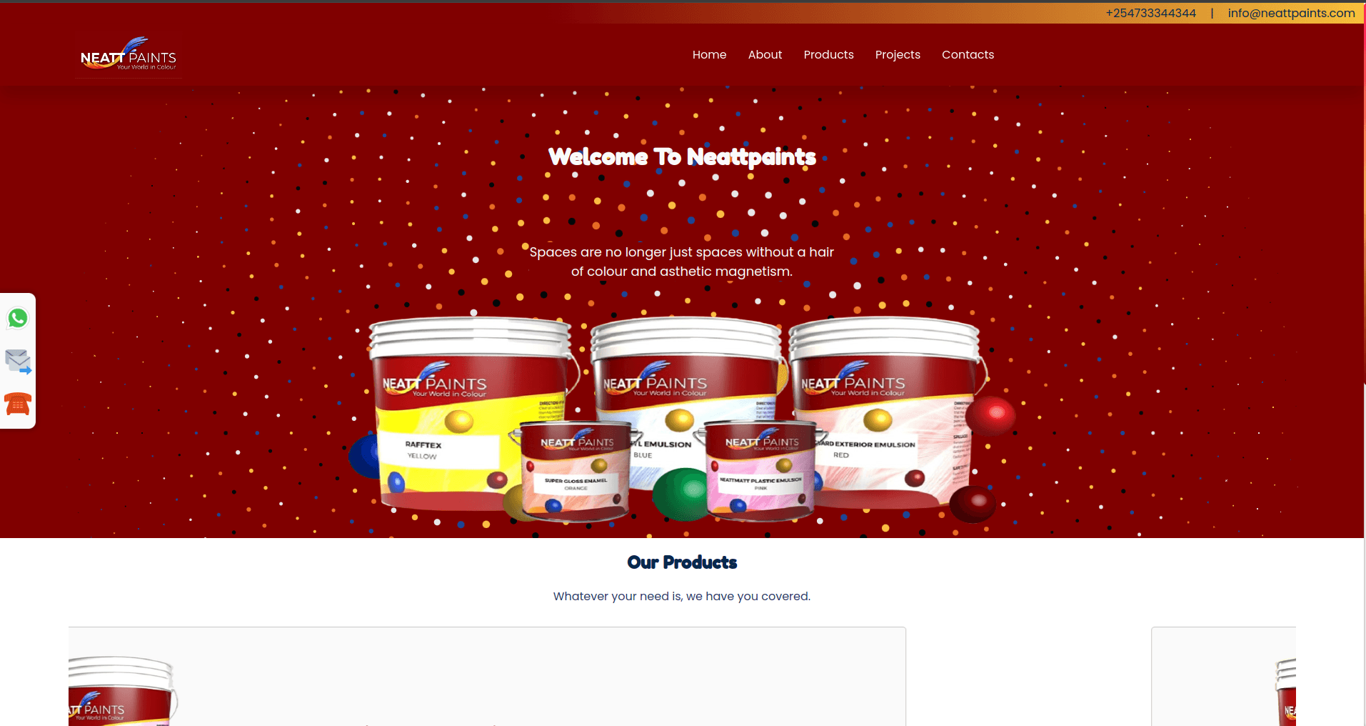 Neatt Paints Website